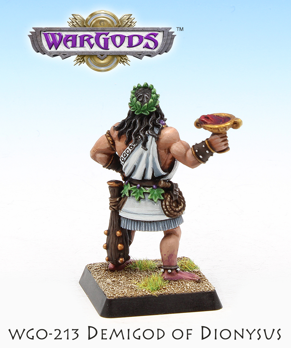 Demigod of Dionysus, rear view